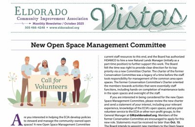 October Vistas Community Newsletter Now Available
