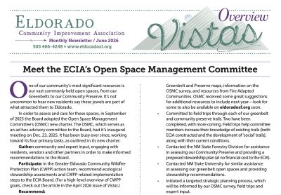 June Vistas community newsletter now available