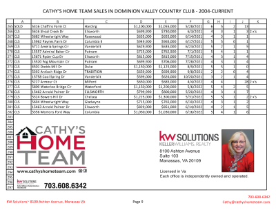 Cathy&#8217;s Home Team DVCC Sales 2004-June 2022