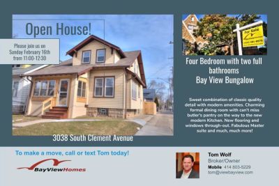 Open House Sunday February 16th