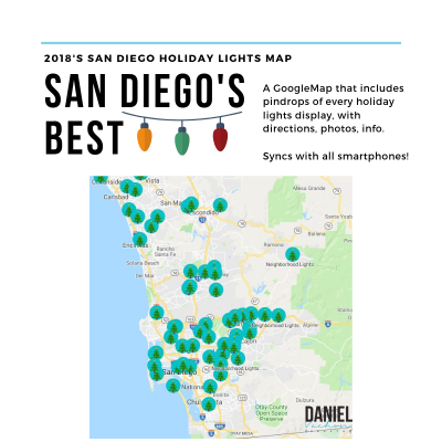 Ho, Ho, Ho!  It&#8217;s HERE! 2018 San Diego Holiday Lights Map