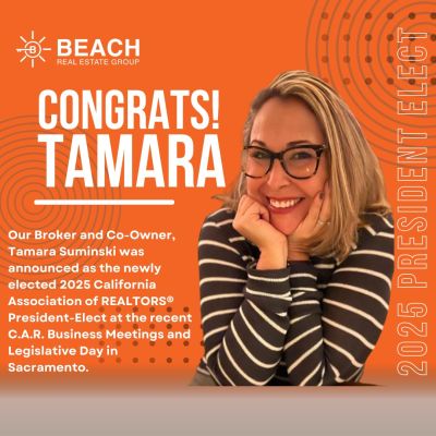 Congrats! Tamara Suminski, 2025 President-elect, California Association of REALTORS
