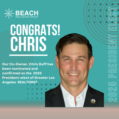 Congrats! Chris Duff, 2025 President-elect, Greater Los Angeles REALTORS