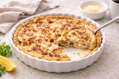 Carol’s Favorite Bacon &amp; Swiss Quiche (Gluten-Free Option)