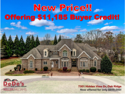 New Price &#8211; 7301 Hidden VView Dr, Oak Ridge