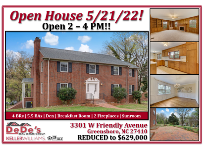 Open House This Saturday May 21st