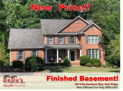 Oak Ridge Basement home now only $599,000!!!