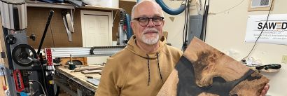 Plymouth “wood master” will design your                                          one-of-a-kind piece