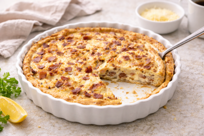 Carol’s Favorite Bacon &amp; Swiss Quiche (Gluten-Free Option)