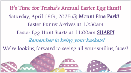 2025 Easter Egg Hunt!