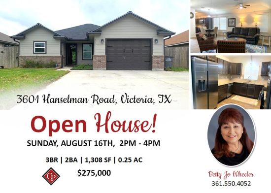 Open House Sunday, August 16th