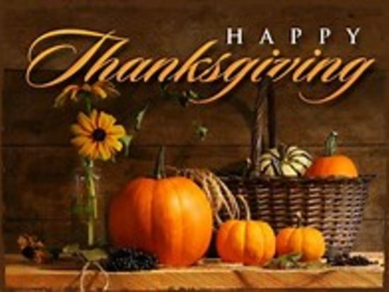 Happy Thanksgiving!  Wishing you a safe &#038; healthy holiday!