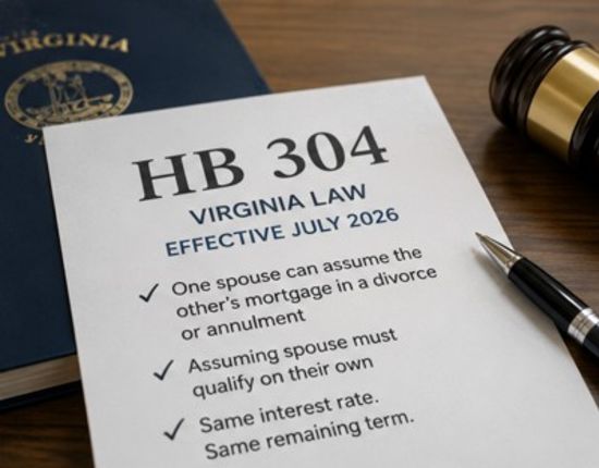 Divorcing in Virginia? A New Law Could Help You Keep Your Mortgage Rate