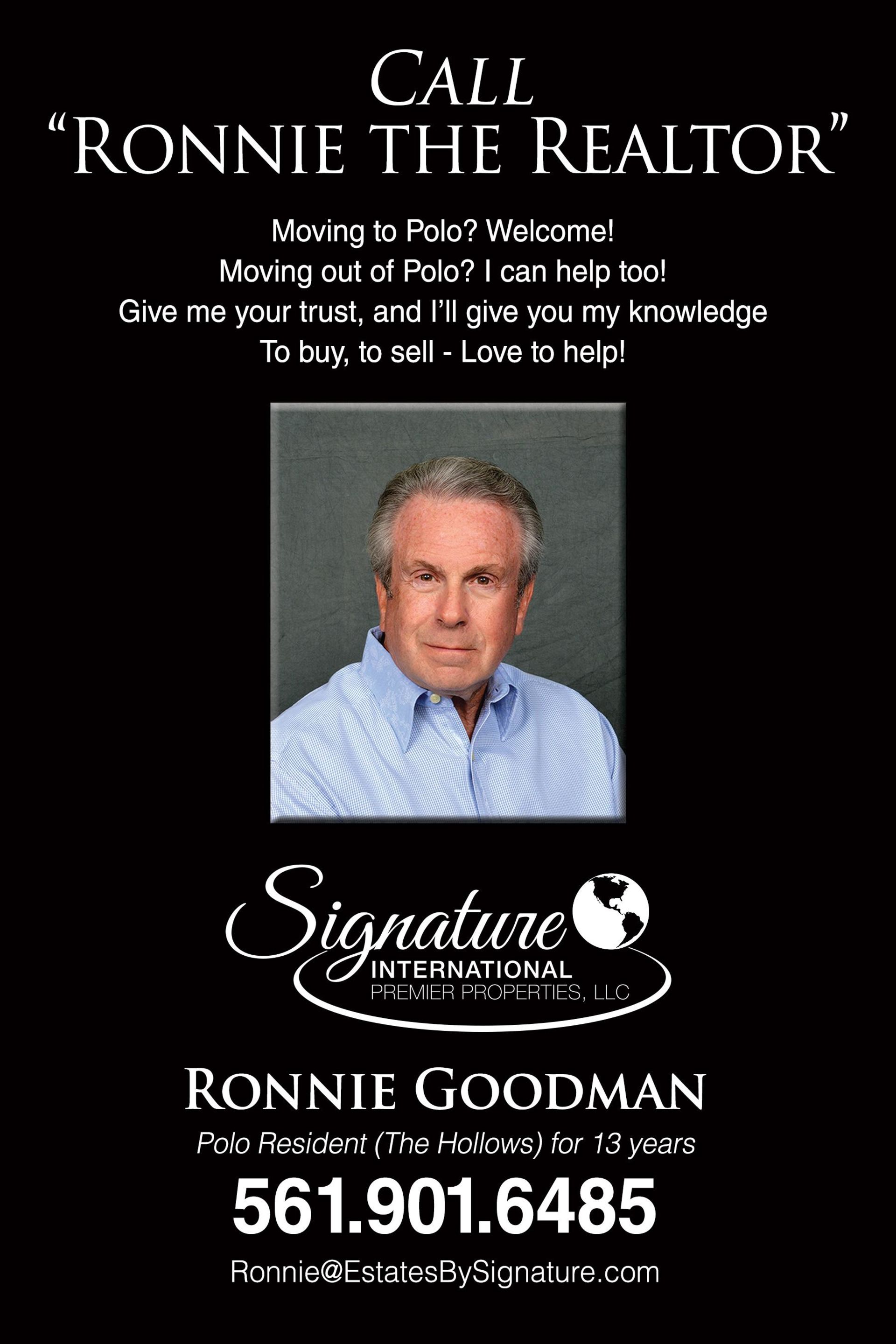 Ronnie The Realtor - Country Club Expert