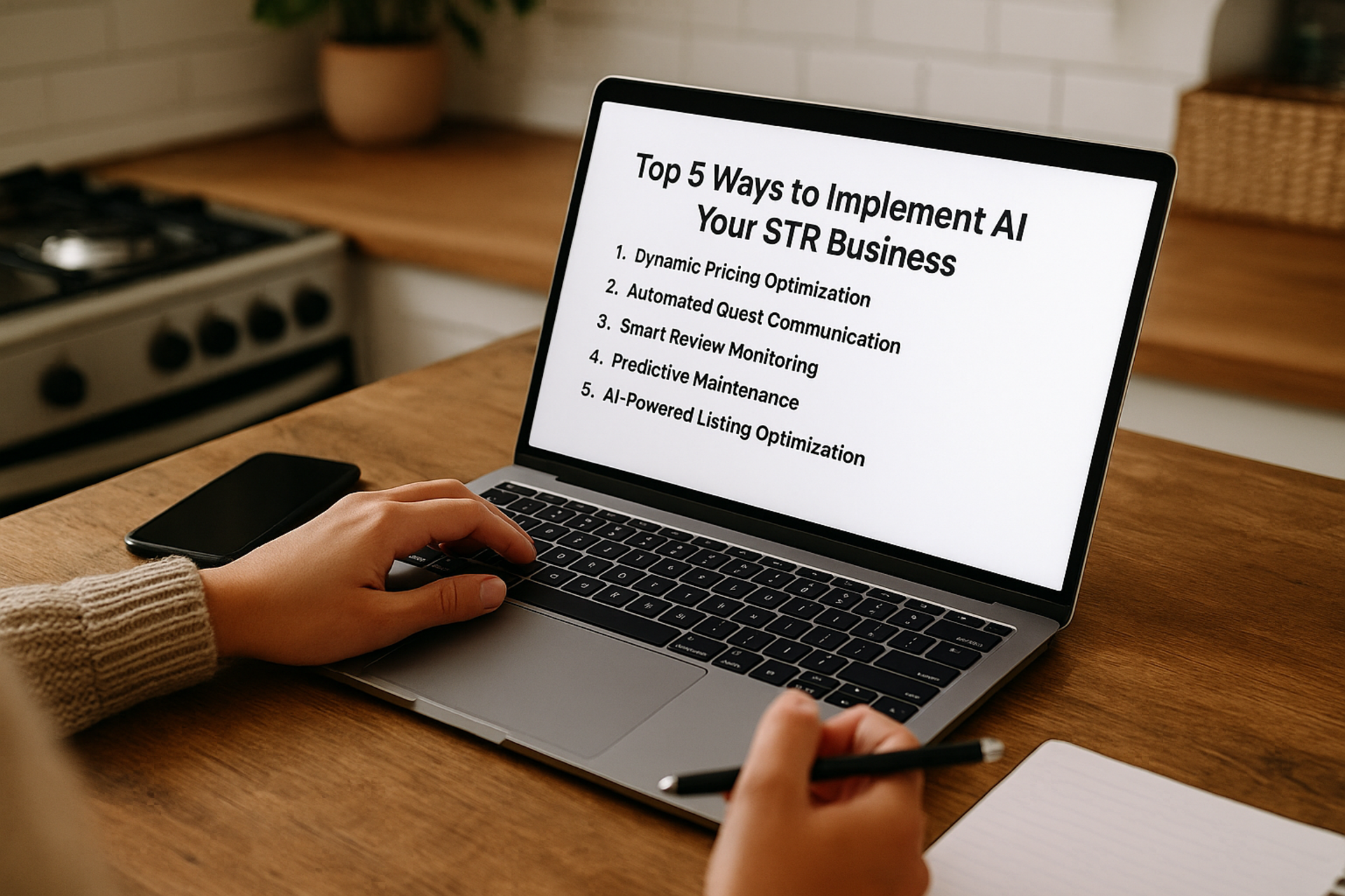 Top 5 Ways to Implement AI in Your STR Business
