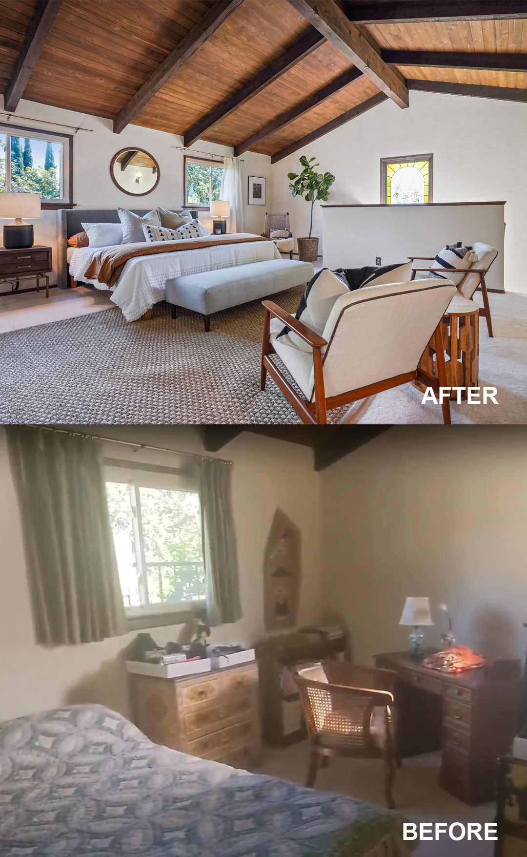 Before and After Master Bedroom