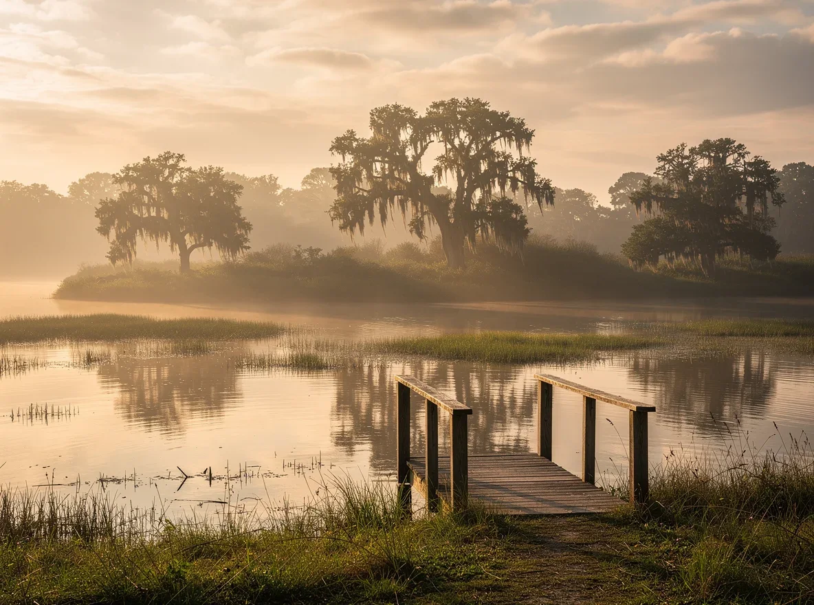 Marsh and river scenery near Fleming Island