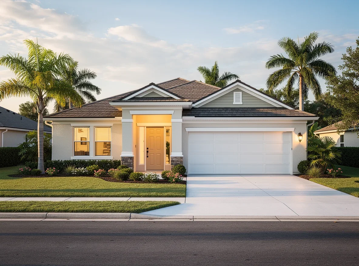 Well-maintained Orange Park home exterior with tidy landscaping