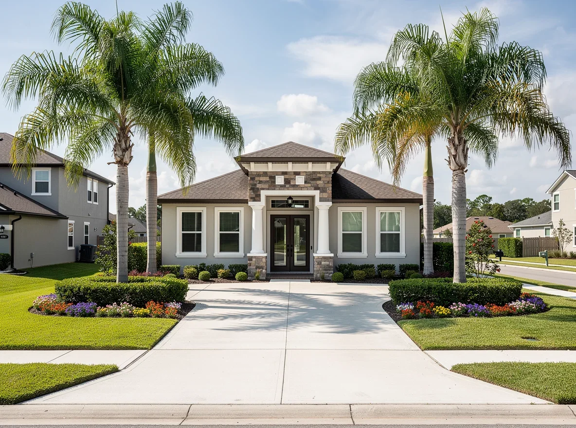 Suburban home exteriors in Fleming Island