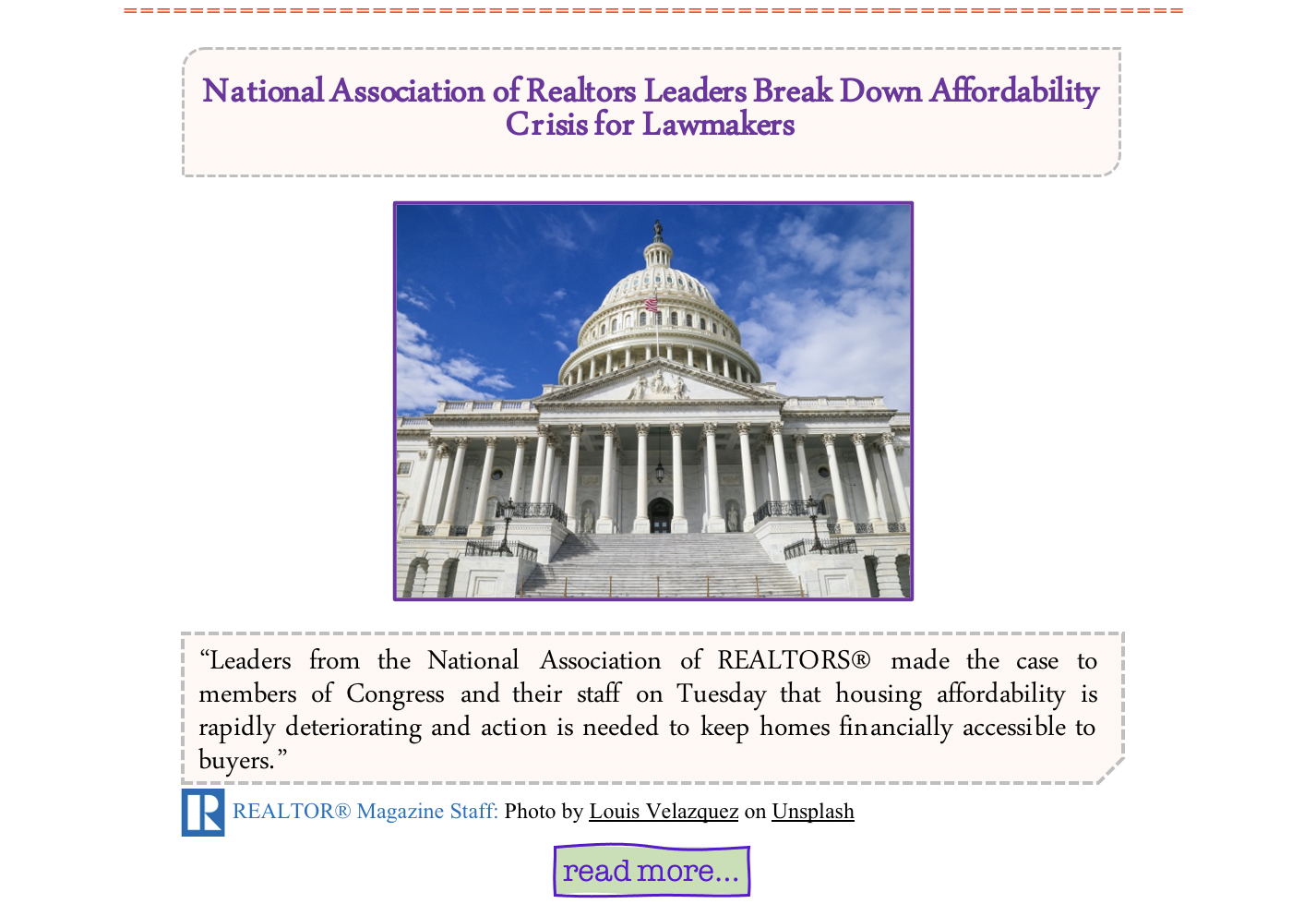 We are in a housing affordablilty crisis