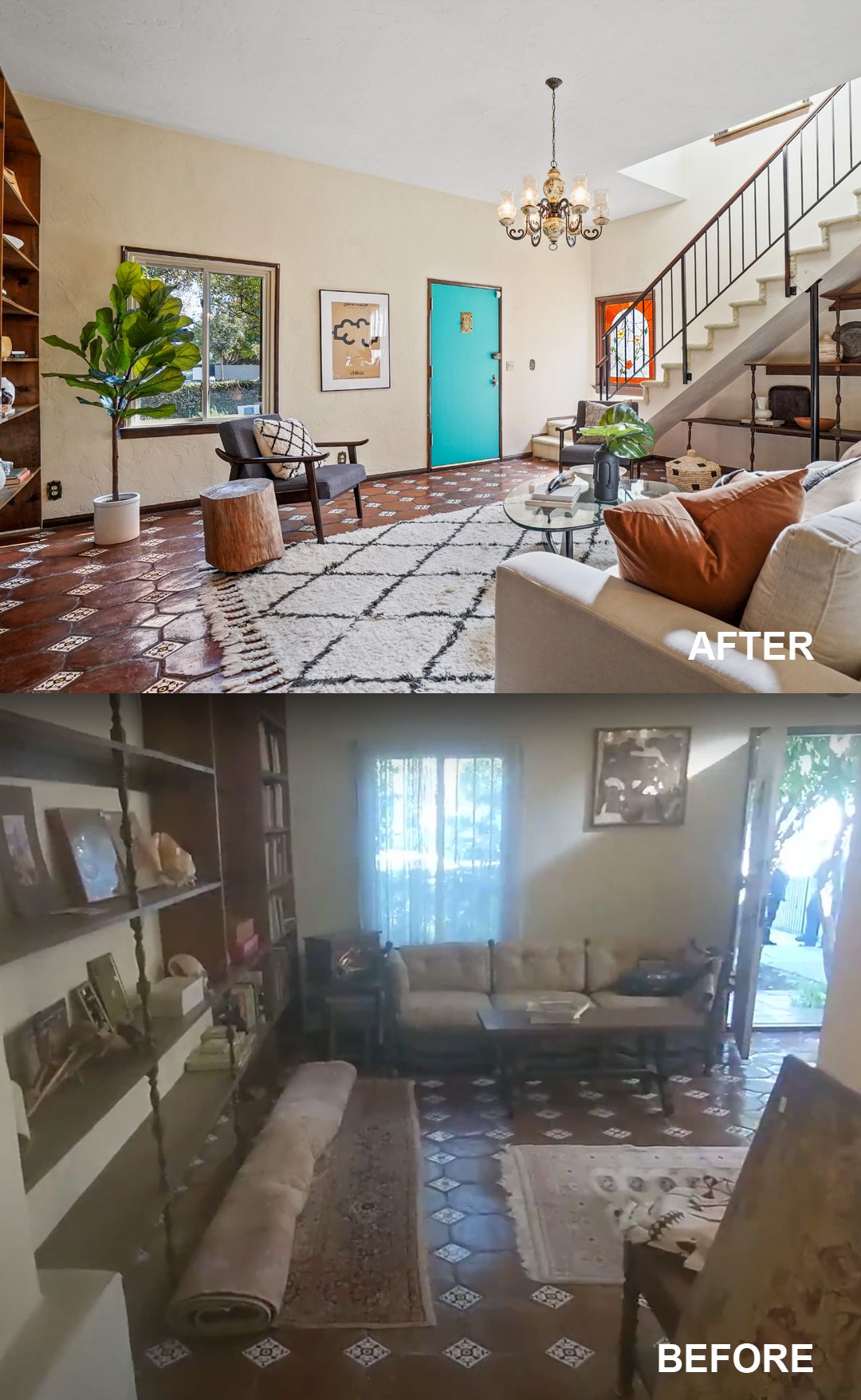 Before and After Living Room