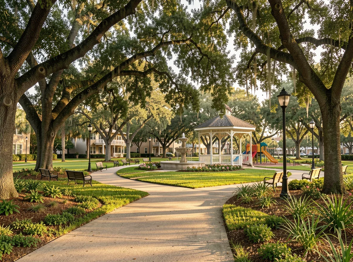 Neighborhood park setting in Sarasota