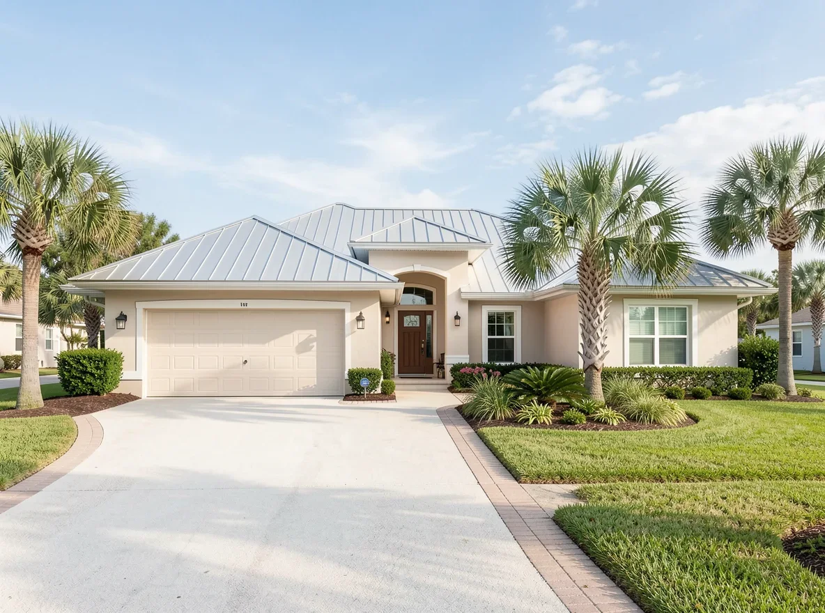 Florida coastal home exterior in Nokomis