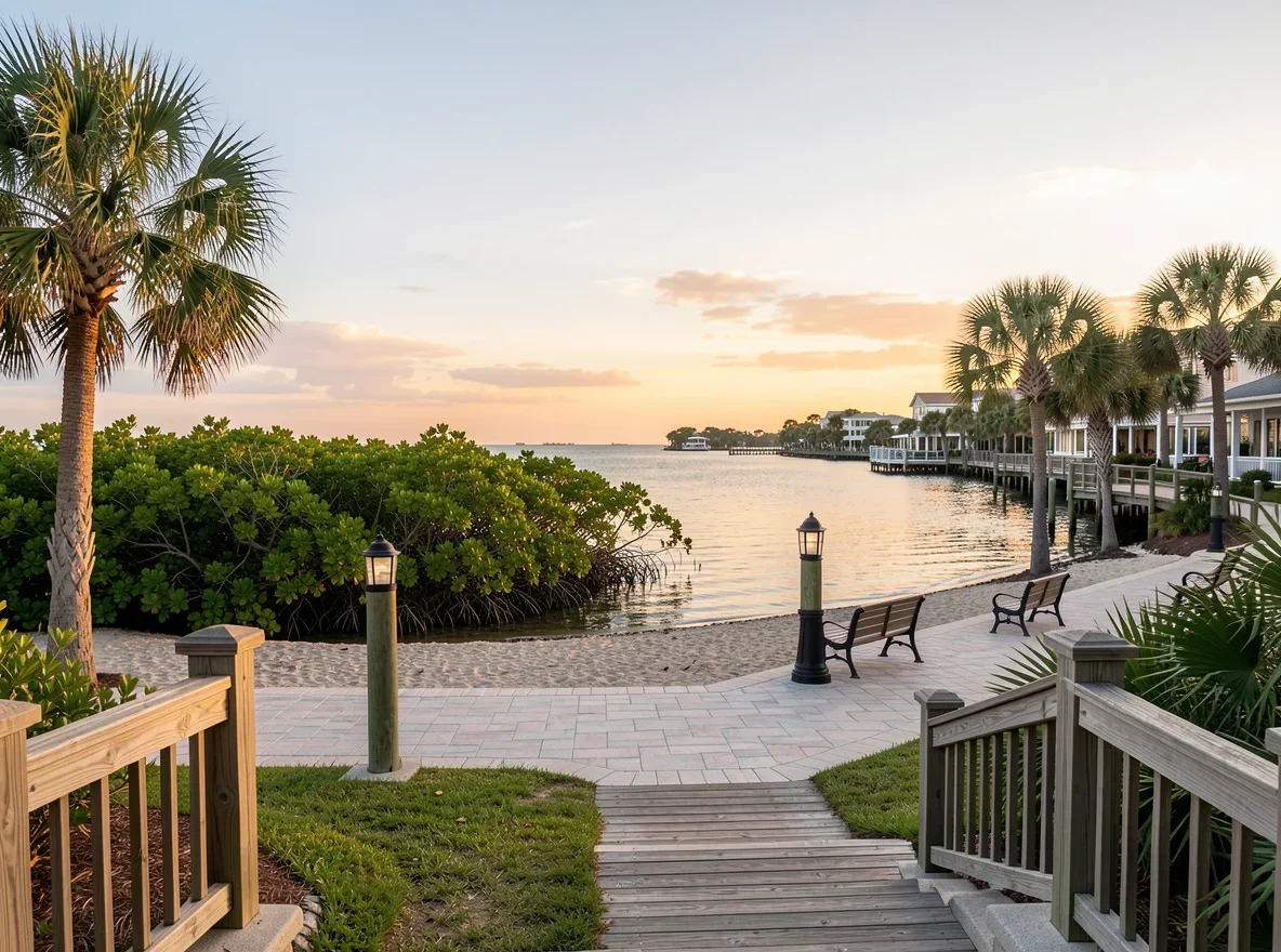 Gulf Coast waterfront in Sarasota