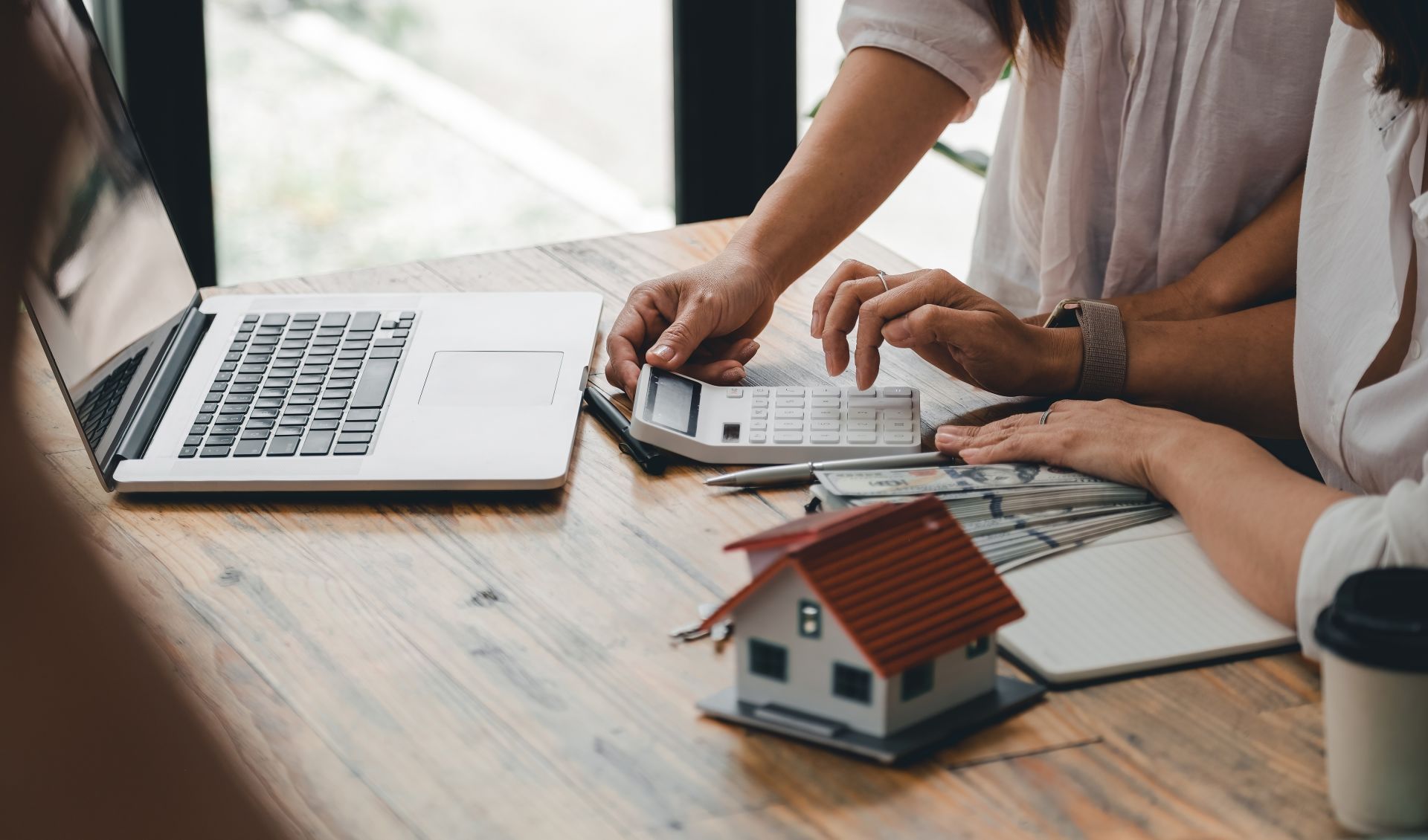 couple managing finances
