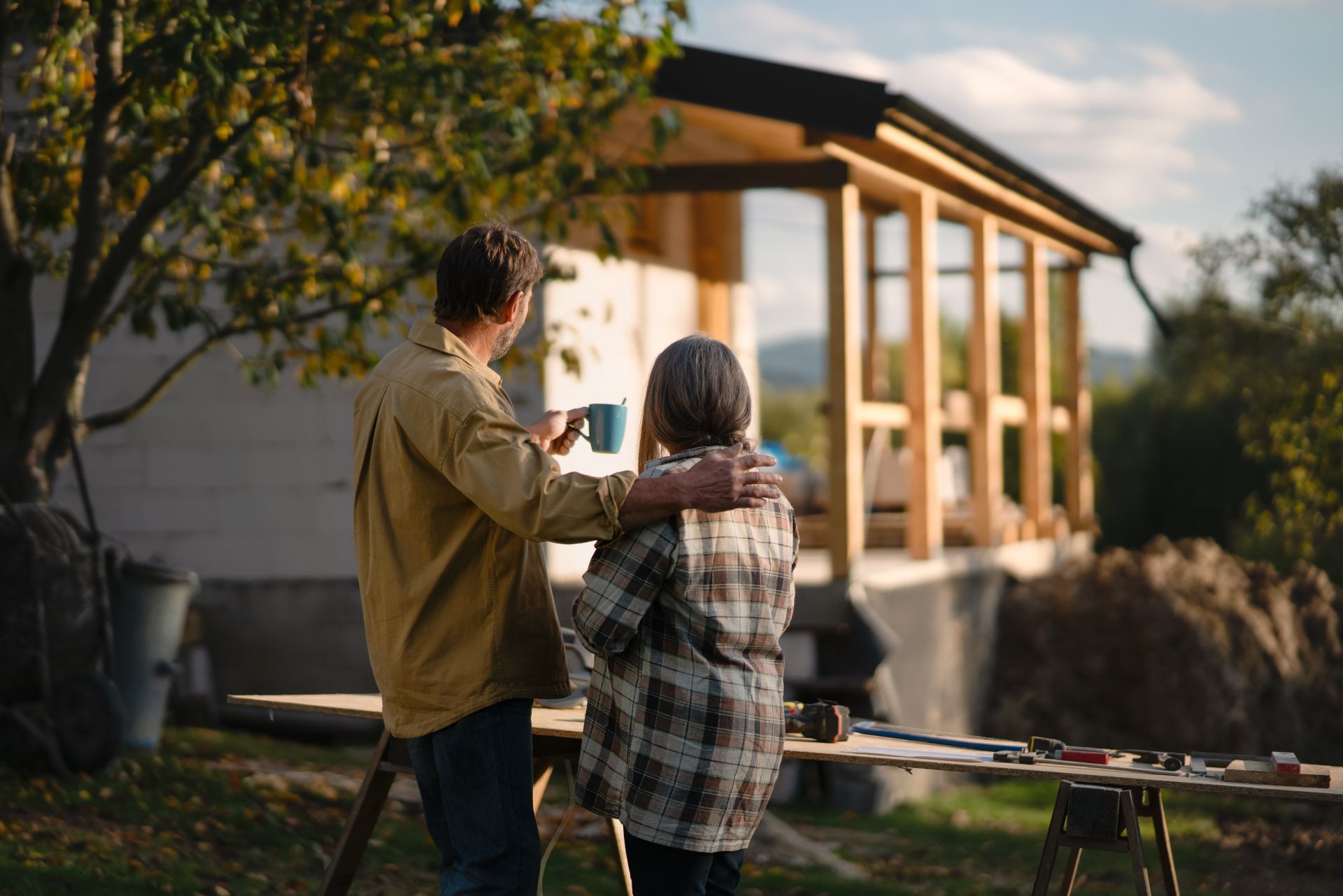 couple planning on house structure