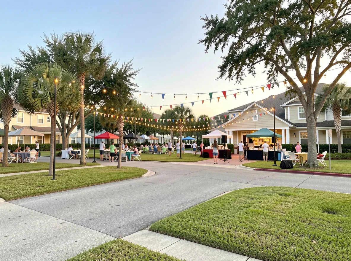 Scenic neighborhood setting for Gulf Coast relocation planning