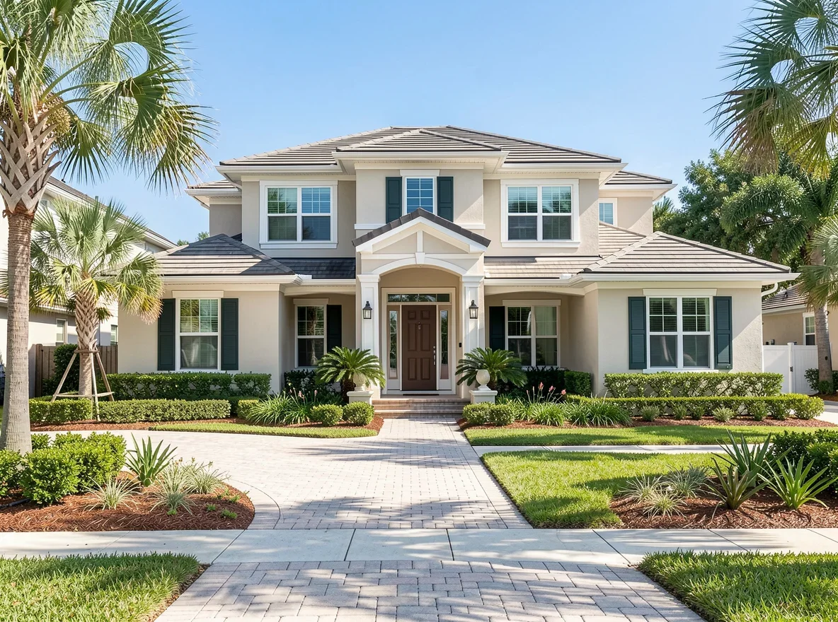 Florida home exterior with strong curb appeal ready for sale