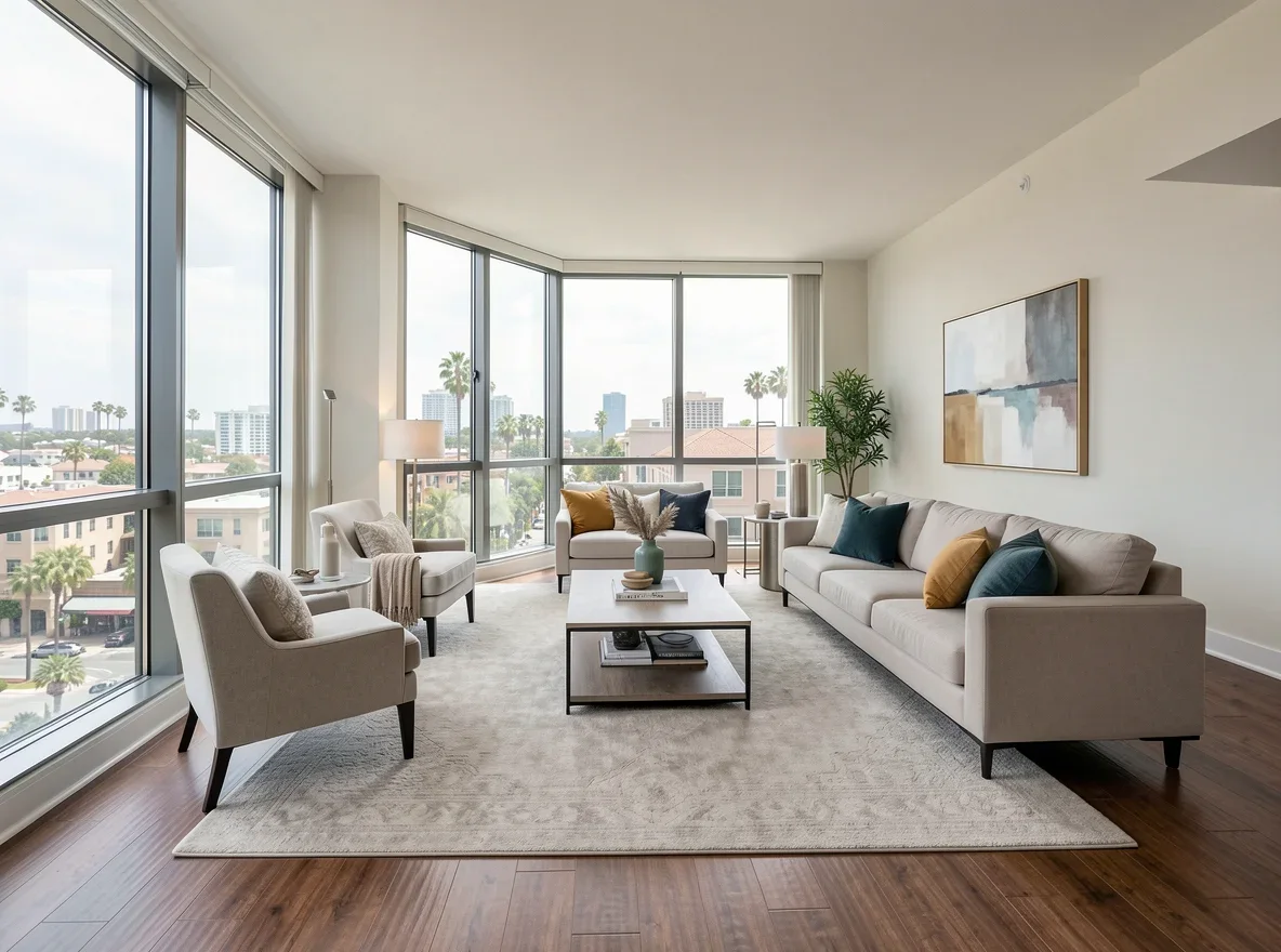 Modern downtown condo interior
