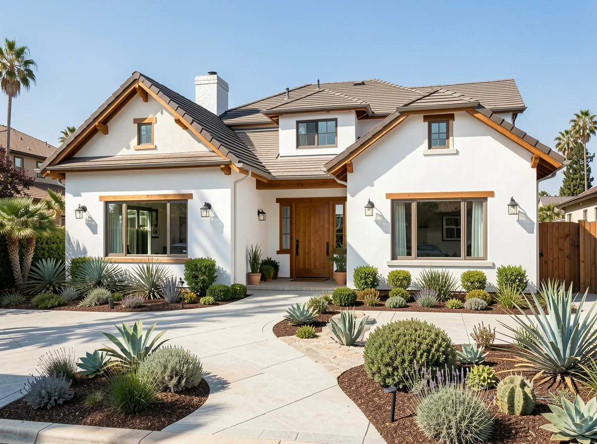 Coastal-inspired San Diego home exterior