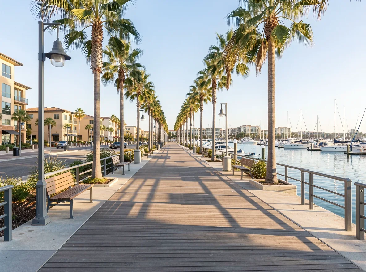 Bayfront waterfront promenade near Marina District