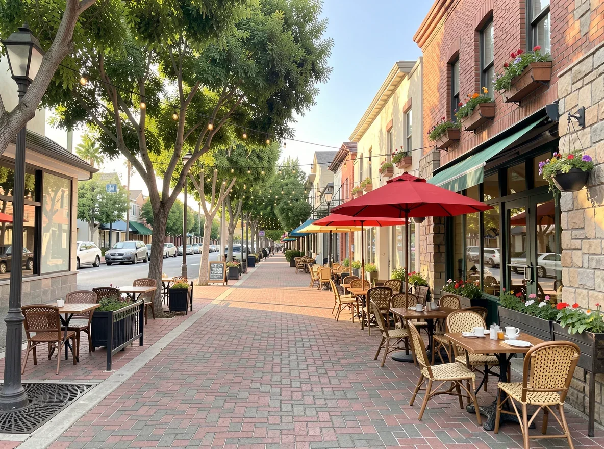 Local dining and walkable streets in South Park San Diego