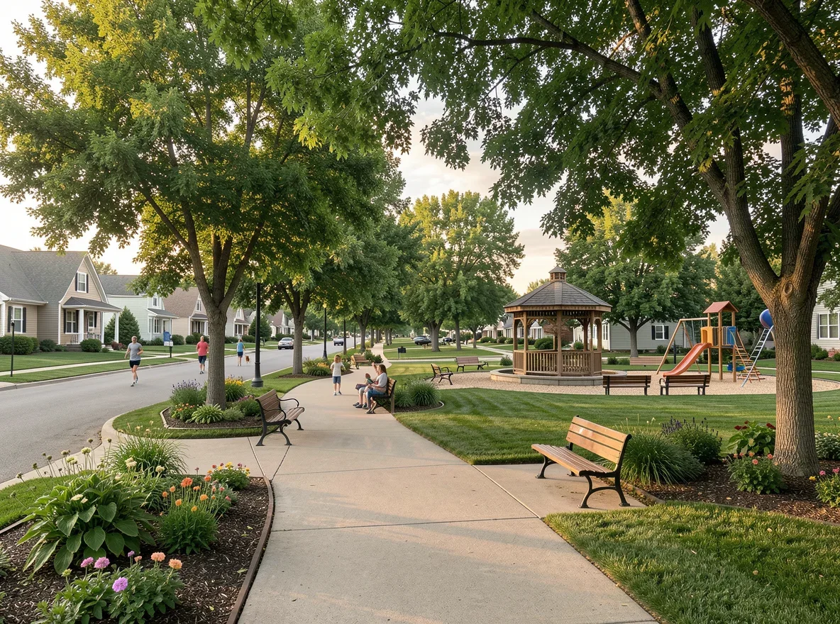 Small-town street scene in Garretson, South Dakota