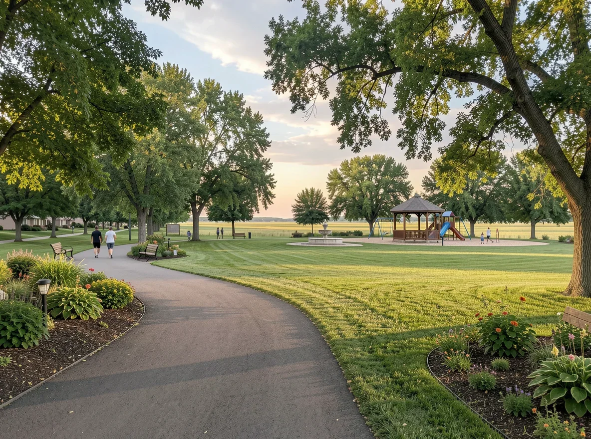 Neighborhood park and open green space near Humboldt, South Dakota