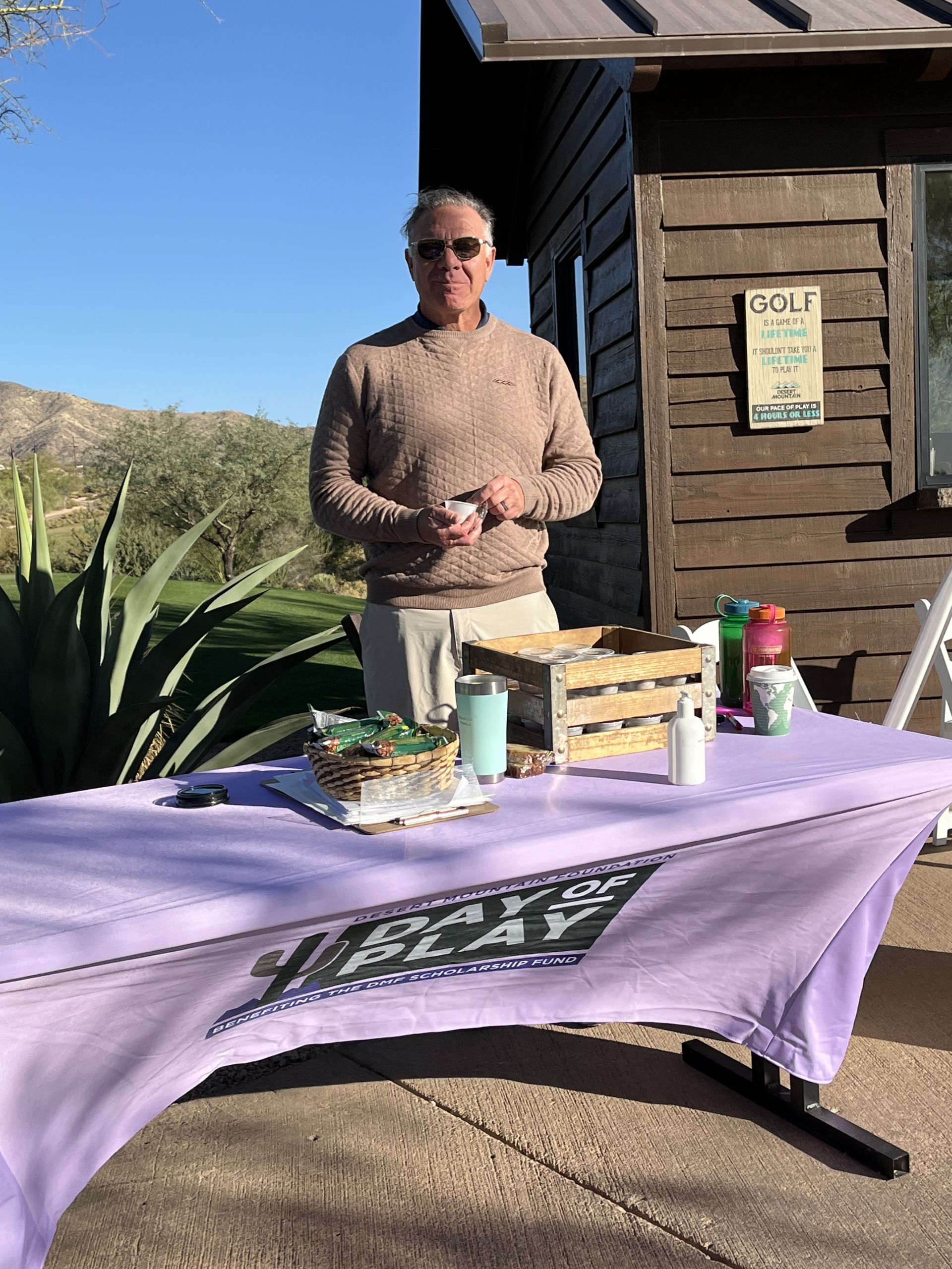 Raising funds for the Desert Mountain Foundation