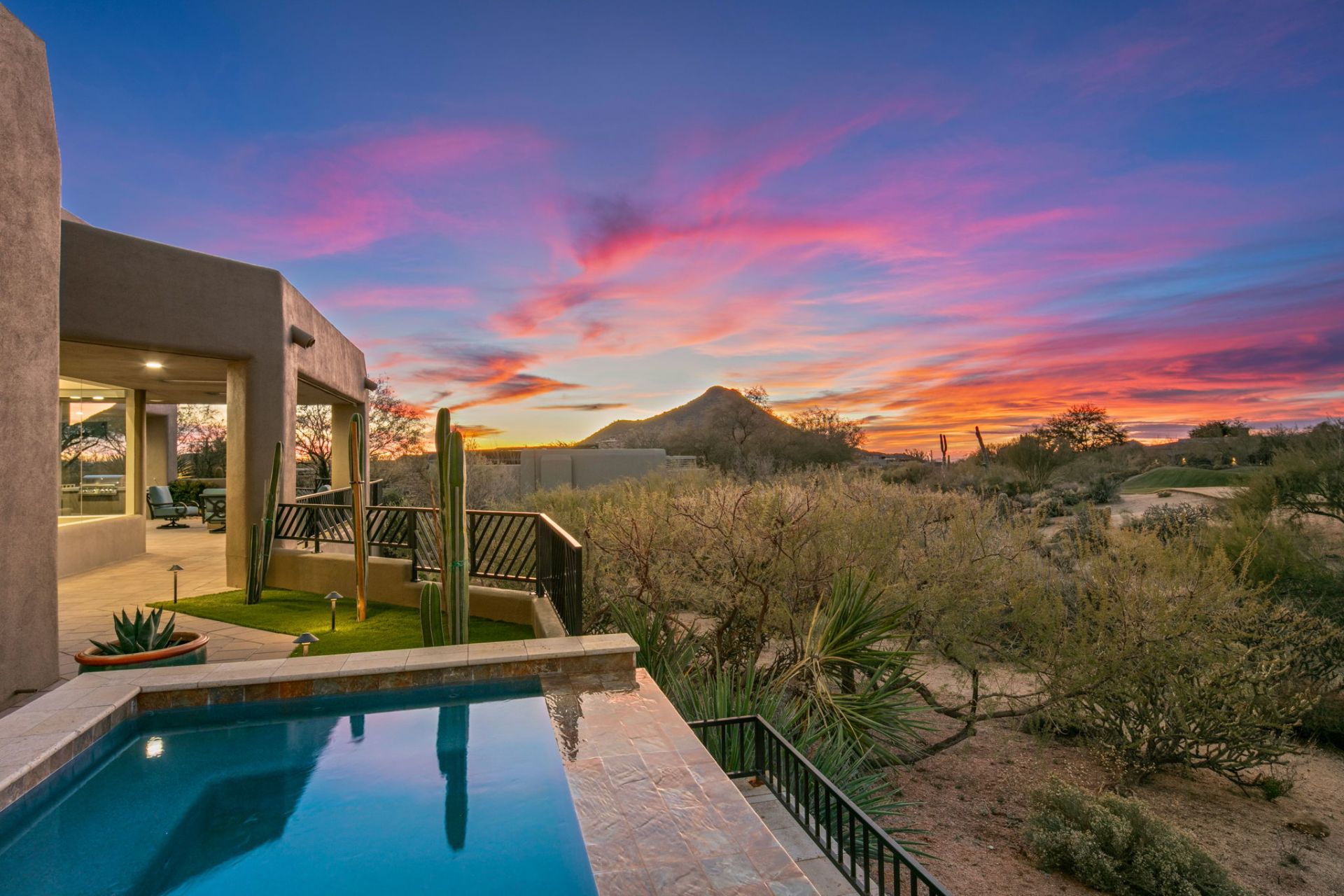 Viewing the sunsets from your backyard