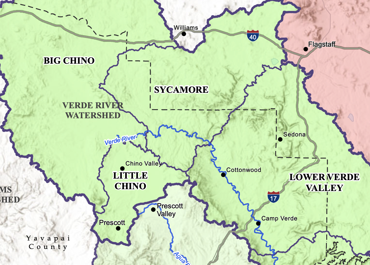 Maps of areas subject to adjudication in AZ