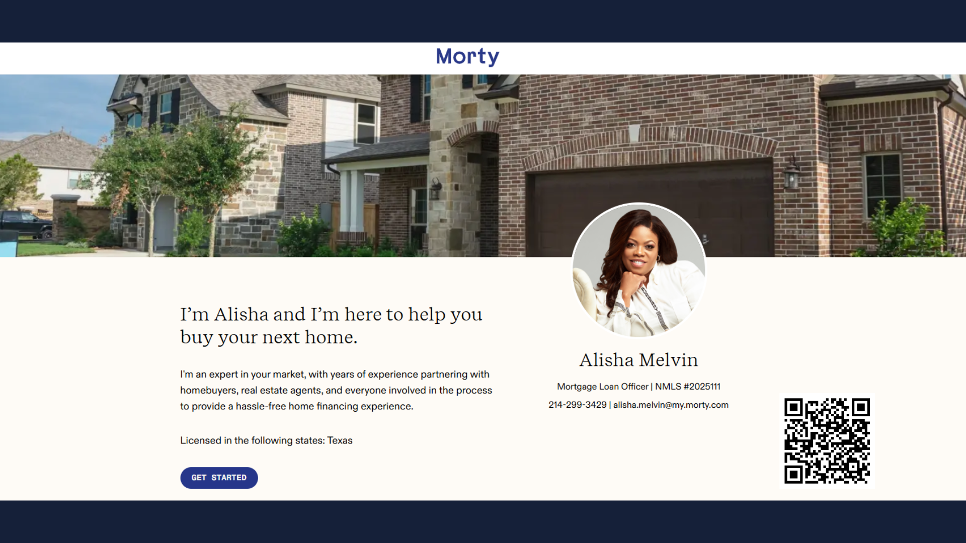 Alisha Melvin (NMLS#2025111) with Morty — mortgage partnership