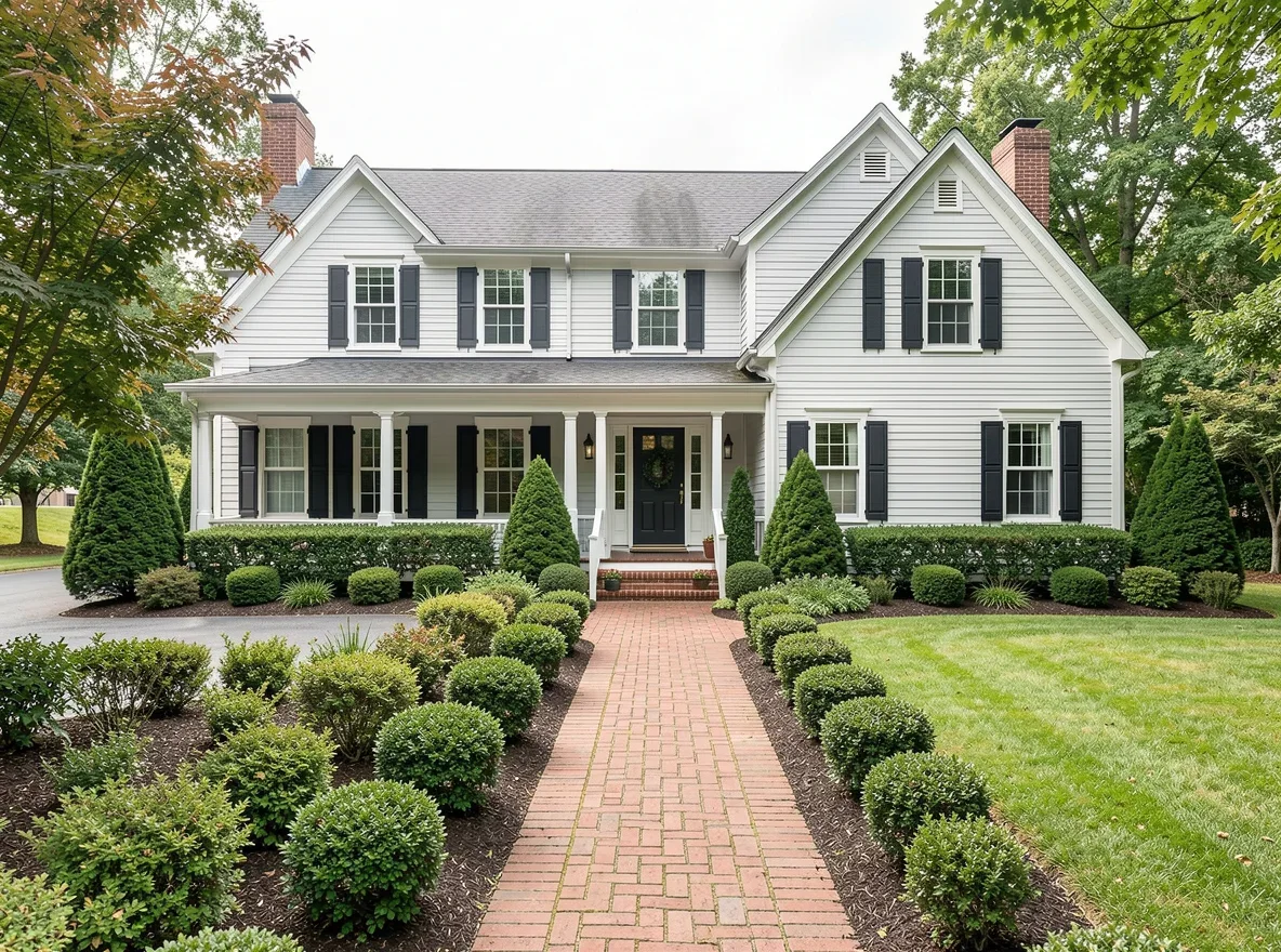 Historic-style home exterior in Fredericksburg