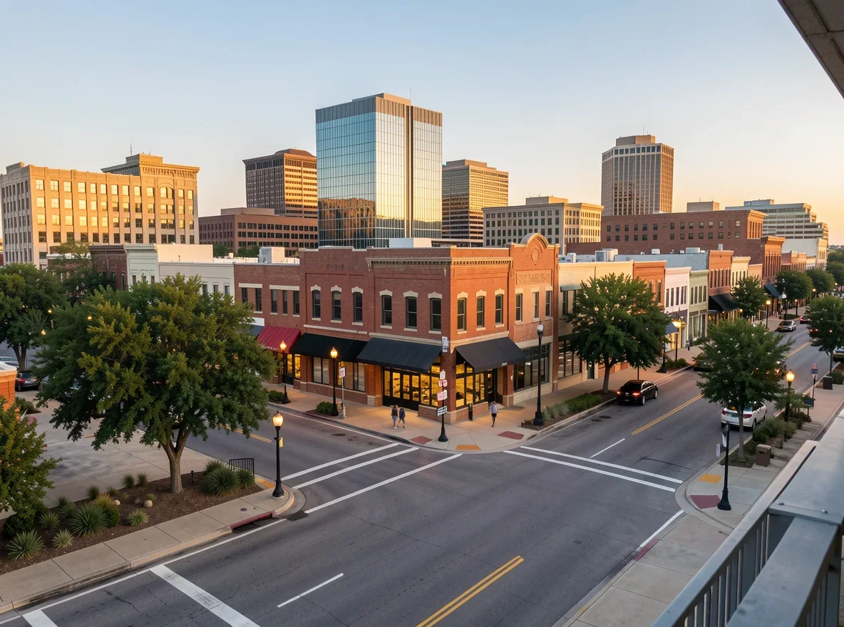 Downtown Temple streetscape