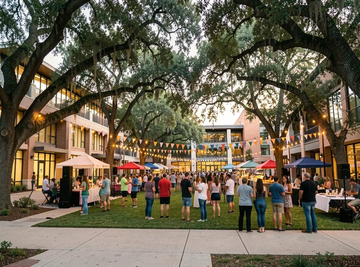 Community scene in Austin