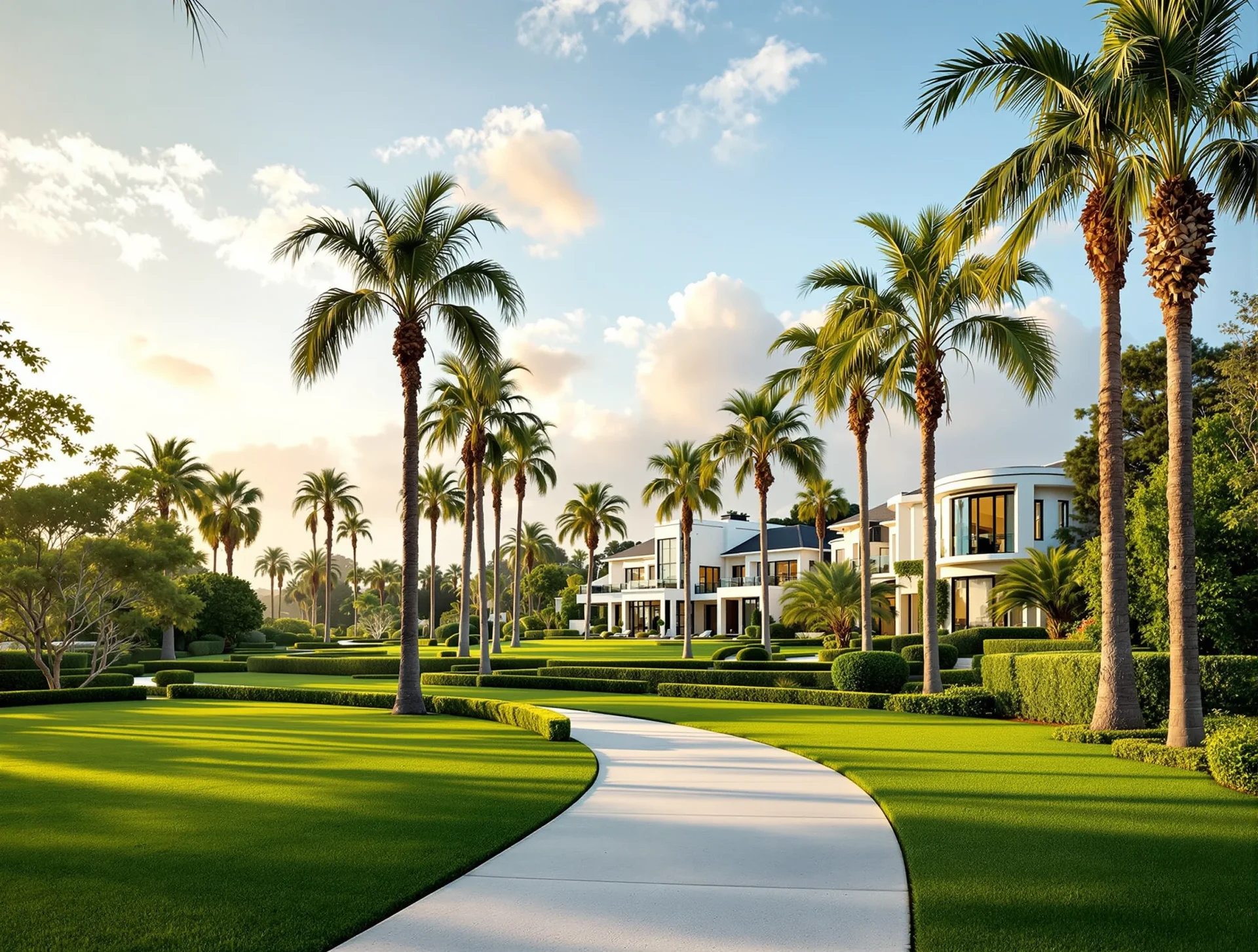 Scenic park in Beverly Hills
