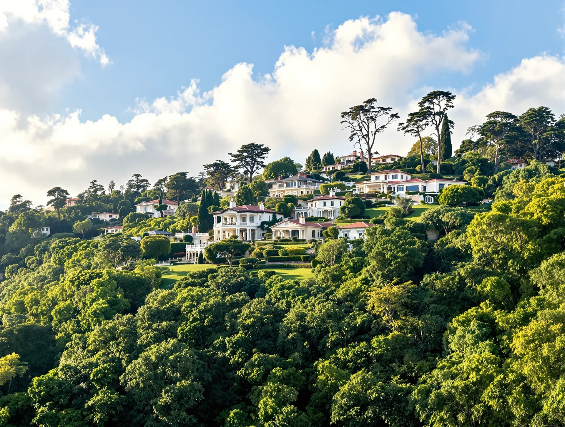 Hillside view of Bel Air