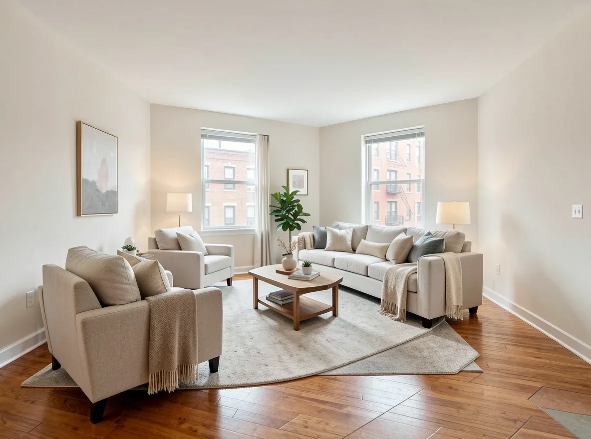 Staged Bronx home interior