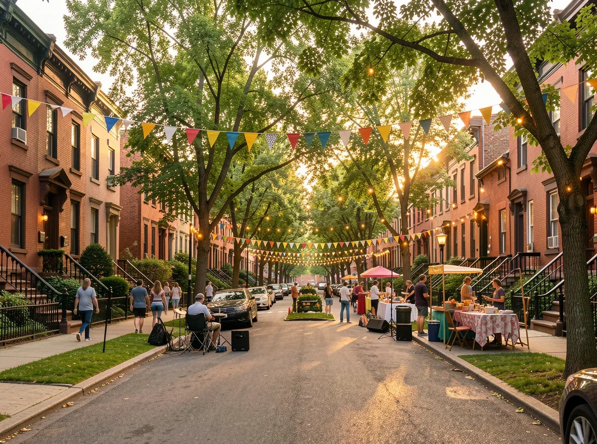 Brooklyn neighborhood community scene