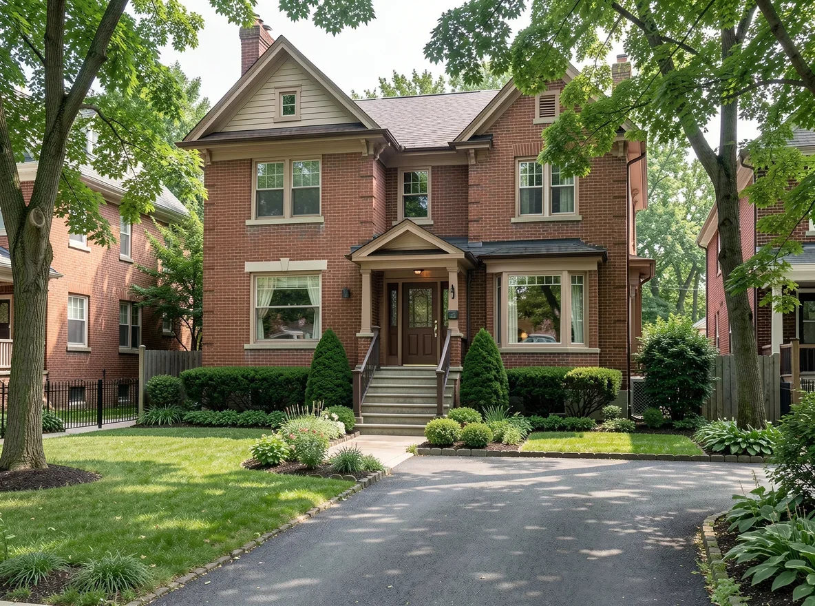 Two-family home on a residential Queens block